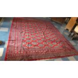 A Patterned Woollen Carpet, Made in Pakistan, 3.63m x 2.85m