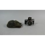 An Early Eljy Lumiere French Sub Miniature 3.5 8mm Camera with Purse Bag, 8cm Wide