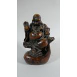 A Resin Study of Laughing Buddha, 14.5cm High