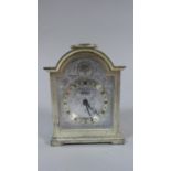 A Miniature Swiza Metal Cased Carriage Clock, Movement Overwound, 10cm high