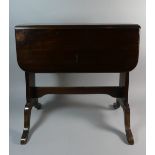 An Edwardian Mahogany Small Drop Leaf Sutherland Table, 61cm Wide