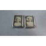Two Miniature Silver Photo Frames, Birmingham 1900