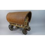 An Early 20th Century Scratch Built Model of a Gypsy Caravan. 36x26x46cms