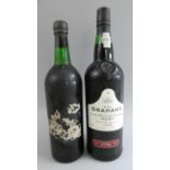 A Bottle of 1972 Taylor (Fladgate) Vintage Port (B.O.N) together with a Bottle of Grahams Late