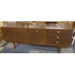 A 1970s Veneered Sideboard 181cms Wide