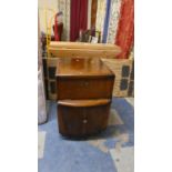 An Edwardian Walnut Veneered Side Cabinet, 50cms Wide