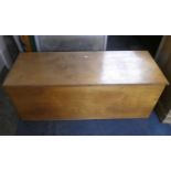 A Modern Plywood Lift Top Coffer Chest 105cms Wide