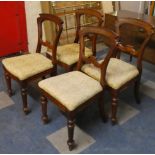 A Set of Four Late Victorian Chairs for Restoration