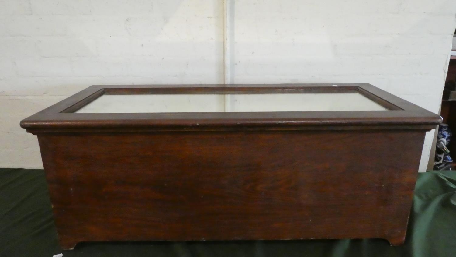 A Mid 20th Century Blanket Box with Mirrored Lift Top, 102cm Wide