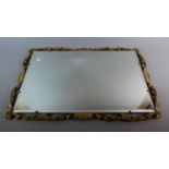 An Edwardian Gilt Framed Bevel Edged Wall Mirror, 67cm High