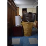 A New Faux Leather Bean Cube, Pedal Bin, Linen Basket, Box Stool