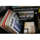 A Box Containing Sheet Music, LP Records, CDs Etc