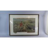 A Framed John Leich Sporting Print, Don't Move There, We Shall Clear You, 79cm Wide