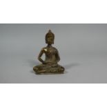 A Bronze Tibetan Figure of Seated Buddha Shakyamuni, 8.5cm High