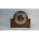 An Art Deco Oak Westminster Chime Mantle Clock by Bentima