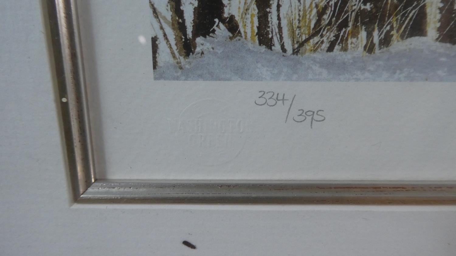 A Framed Limited Edition Alan Ingham Print Depicting Winter Village Scene, 59cm Wide - Image 3 of 5