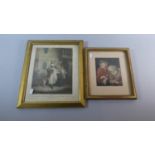 Two Gilt Framed Prints, Including Cries of London