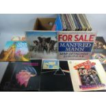 A Collection of 90 LP Records to Include Black Sabbath, The Who, Led Zeppelin, Pink Floyd, Poison,