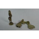 Two Benin Bronze Figures