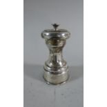 A French Silver Pepper Grinder with Import Marks for Birmingham 1920