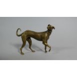 A Bronze Study of a Greyhound, 5cm High