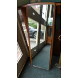 A 1970's Clark Eaton Wall Mirror, 96cm high