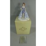 A Coalport Figure, Celebration Collection, Violet, With Box and Certificate