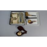 A Collection of Four Vintage Pipes Including Leighton, Briar, Cased Meerschaum Together with a