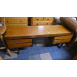 A 1970's White and Newton Dressing Table with Four Drawers, 163cm Wide