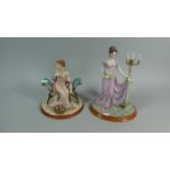 Two Jane Austin Figures, Marianne and Elizabeth's Surprise