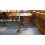 A Mid 19th Century Mahogany Rectangular Snap Top Tripod Table, 85cm Long