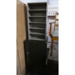 A Metal Storage Cabinet and Five Shelf Stationery Cabinet