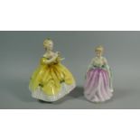 Two Royal Doulton Figures, The Last Waltz, HN2345 and Alison, HN3264