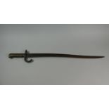 A Brass Handled 19th Century Bayonet, 69cm Long
