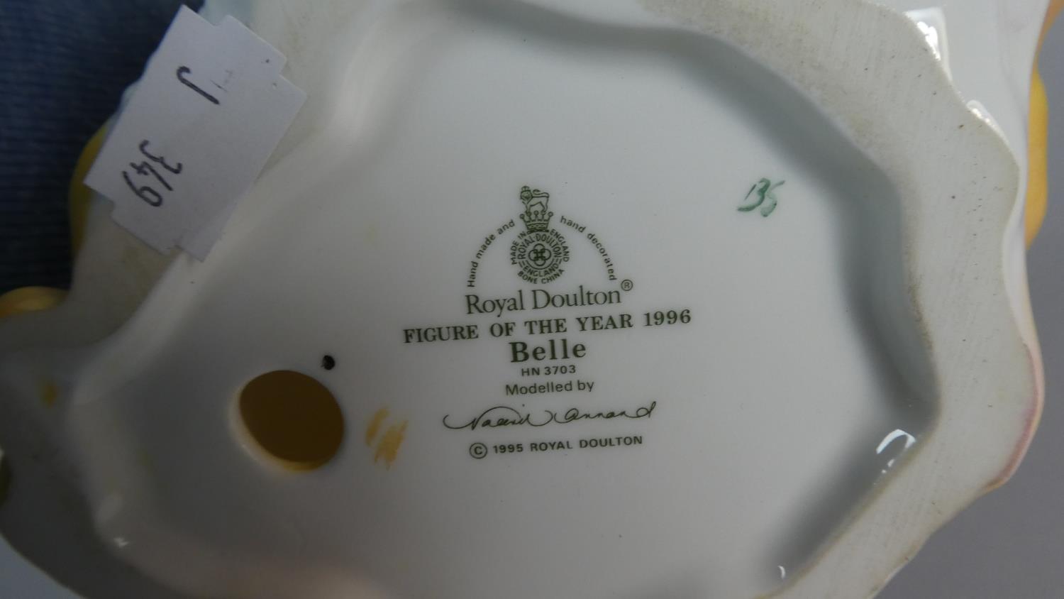 A Royal Doulton Figure of The Year 1996, Belle HN3703 - Image 2 of 2