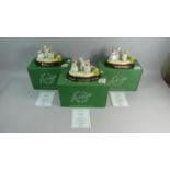 A Collection of Three Boxed Beswick Ware Groups, Mittens, Tom Kitten and Moppet with Certificates