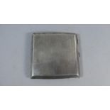 A Silver Cigarette Case with Engine Turned Decoration, Birmingham 1927, 97.5g