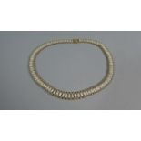 A Baroque Pearl Choker with 14ct Gold Clasp, Approx 32cm Long