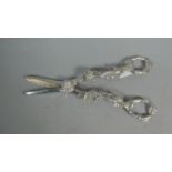 A Pair of Silver Grape Scissors, London 1989, 88.3g