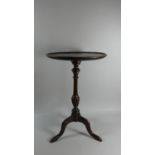 A Mahogany Circular Topped Tripod Wine Table, 37cm Diameter