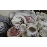 A Tray of Ceramics to Include Losol Jug, Coalport Shrewsbury Pattern Loving Mug and Trinket Dish,