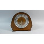 An Edwardian Oak Bentima Mantle Clock
