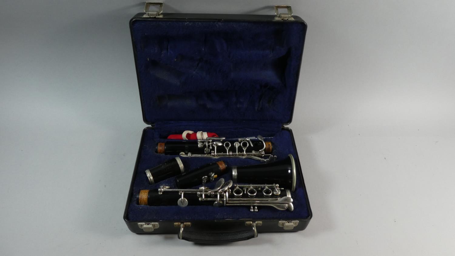 A Cased American Clarinet by Blessing