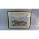 A Continental Water Colour Depicting Village, Signed C Felkel