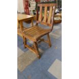 A Far Eastern Drift Wood Style Side Chair