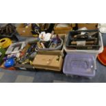 A Collection of Various Workshop Tools, Drills, Fixings Etc