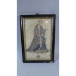 A Framed 19th Century Coloured Engraving Inscribed Joan Plantagenet, Surnamed the Fair Maid of Kent,