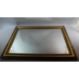 A Framed Modern Wall Mirror, 86cm x 59cm