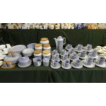 A Large Collection of Hornsea Tapestry Tea, Coffee and Dinnerwares, Storage Jars, Cruets etc