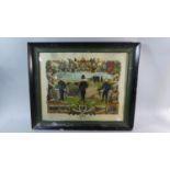 A Framed German Military Print, W Wekel 1908-1910, 56cm Wide